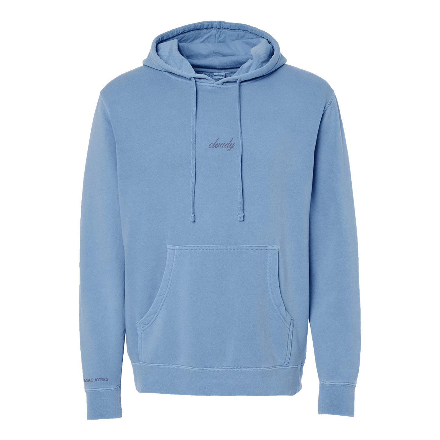 Cursive Hoodie Blue