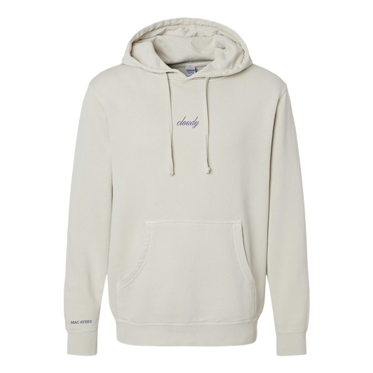 Cursive Hoodie Ivory